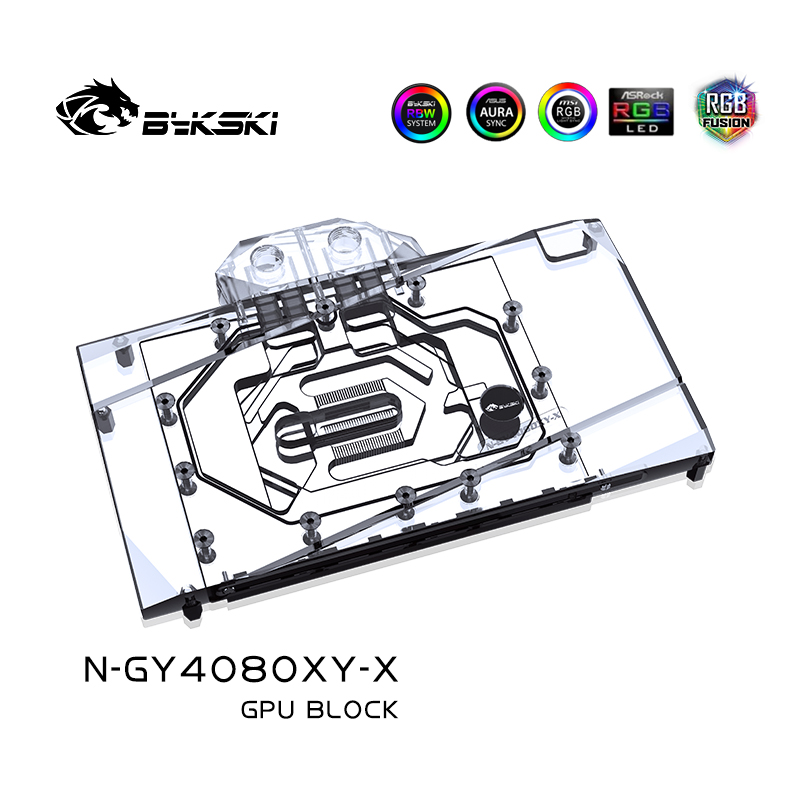 Bloco de GPU Bykski para GALAX - Rtx 4080 Water Cooling Block avaliação e preço